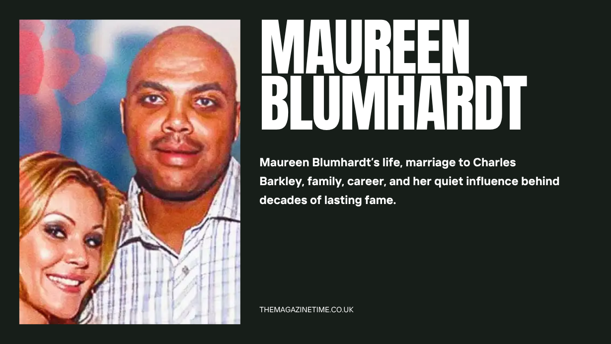 Maureen Blumhardt with Charles Barkley at a public event
