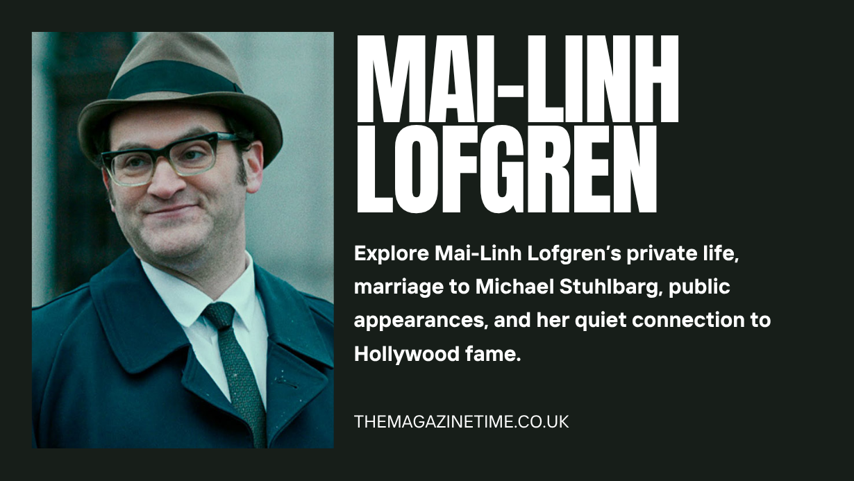 Mai-Linh Lofgren attending a Hollywood red carpet event with Michael Stuhlbarg