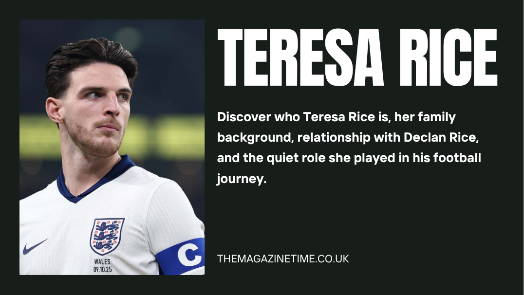 Teresa Rice with her son Declan Rice during a family moment outside football life