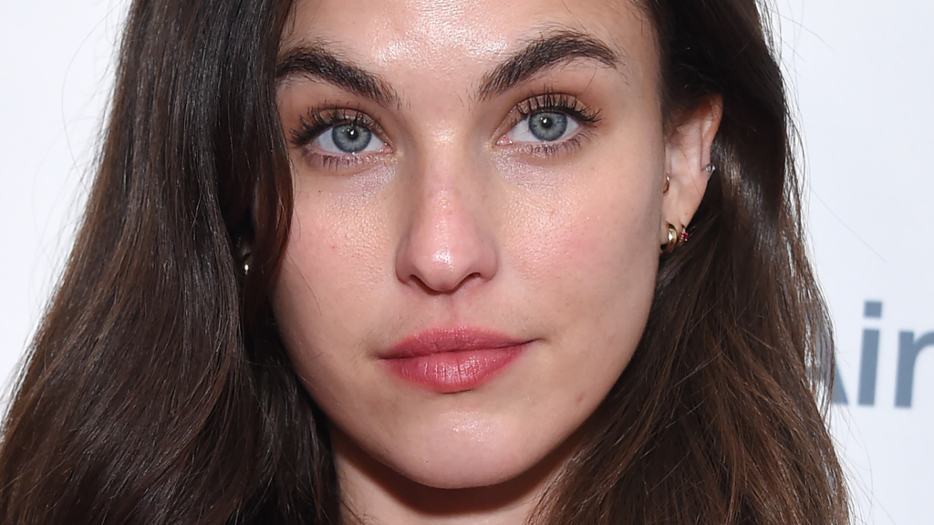 Andie MacDowell daughter Margaret Qualley posing at a Hollywood event