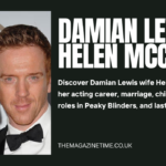 Damian Lewis wife Helen McCrory smiling at an awards ceremony