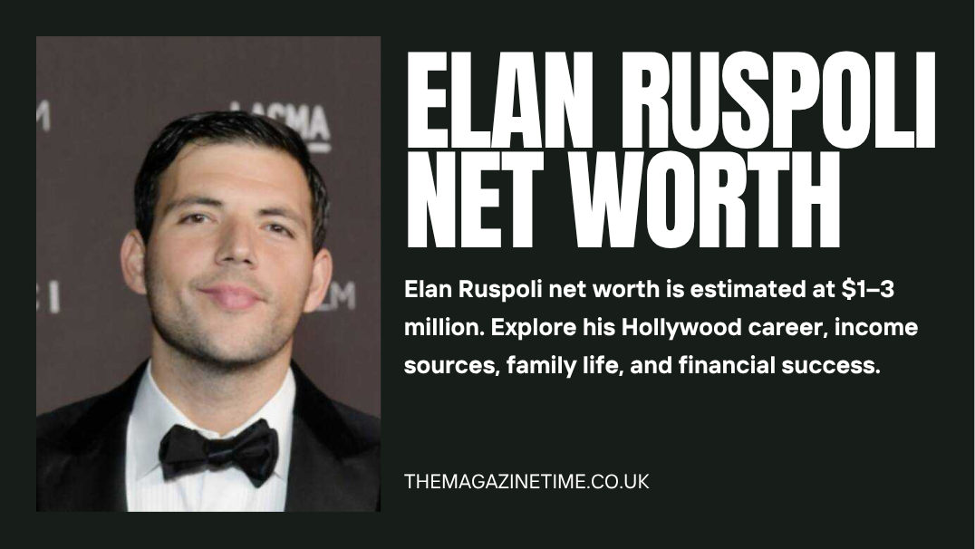 Elan Ruspoli net worth estimated at $1–3 million as the Hollywood talent agent attends a red carpet event