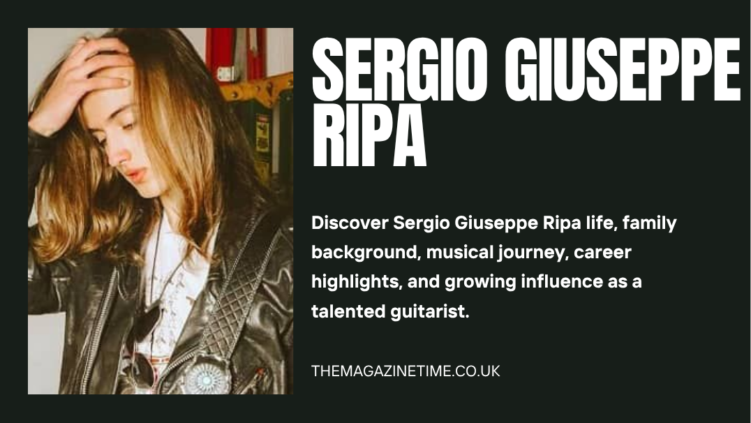 Sergio Giuseppe Ripa performing guitar live on stage